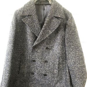 Double-breasted peacoat